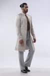 Kommal Sood_Off White Silk And Embroidery Dori Sherwani With Trouser  _at_Aza_Fashions