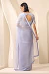 Shop_Weaver Story_Purple Organza Veri Saree _at_Aza_Fashions