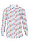 Shop_tara and i_Multi Color Tencel Linen Printed Floral Collar Faraway Shirt And Pant Set_Online_at_Aza_Fashions
