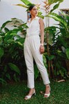 Buy_tara and i_White Denim Plain Collar Sleeveless Jumpsuit_at_Aza_Fashions