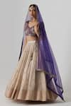 Rhua India_Purple Blouse Banarasi Silk Brocade Janaki Bahar Zardozi Lehenga Set _Online_at_Aza_Fashions