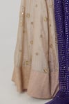 Rhua India_Purple Blouse Banarasi Silk Brocade Janaki Bahar Zardozi Lehenga Set _at_Aza_Fashions