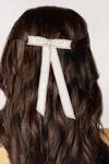 Buy_Hair Drama Co_Off White Pearls Embellished Hair Bow_at_Aza_Fashions