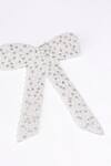 Hair Drama Co_White Crystal Pearls And Embellished Hair Bow_Online_at_Aza_Fashions