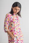 Buy_Merakus_Multi Color Modal Silk Printed Floral Round Kurta And Pant Set _Online_at_Aza_Fashions