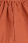 Buy_Tiber Taber_Orange 100% Cotton Woven Checkered Jhabla Set 