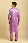 Shop_Masumi Mewawalla_Purple Mashroo Solid Kurta Set With Ombre Dupatta  _at_Aza_Fashions