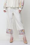 MIDORI BY SGV_White Cotton Silk Chanderi Embellished Allora Embroidered With Pant  _Online_at_Aza_Fashions