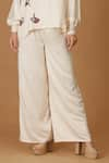 Buy_MIDORI BY SGV_Beige Satin Crepe Embroidered Bead Cutdana And Shirt & Pant Set  _Online_at_Aza_Fashions