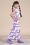 Buy_LIL DRAMA_Purple 100% Cotton Printed Snake Top And Pant Set_Online_at_Aza_Fashions