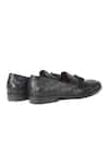 IVRAH_Black Falcon Basketweave Textured Shoes _Online_at_Aza_Fashions