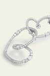 Buy_Isharya_Silver Plated Cubic Zirconia Entwined Heart Danglers_Online_at_Aza_Fashions