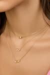 Shop_Isharya_Gold Plated Layered Abstract Necklace_Online_at_Aza_Fashions