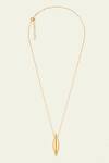 Shop_Isharya_Gold Plated Drop Pendant Necklace_at_Aza_Fashions