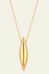 Isharya_Gold Plated Drop Pendant Necklace_Online_at_Aza_Fashions