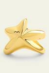 Isharya_Gold Plated Star Shaped Ring _Online_at_Aza_Fashions