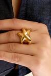 Buy_Isharya_Gold Plated Star Shaped Ring 
