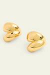 ISHARYA_Gold Plated Bubble Shaped Ear Cuffs_Online_at_Aza_Fashions