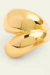 Buy_ISHARYA_Gold Plated Bubble Shaped Ear Cuffs_Online_at_Aza_Fashions