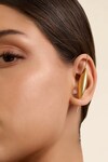 Shop_Isharya_Gold Plated Bubble Shaped Two Way Earrings_Online_at_Aza_Fashions