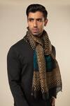 Buy_Aeshaane_Multi Color Geometric Woven Scarf_at_Aza_Fashions