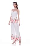 Verano by Tanya_White Linen Print Blossom Aria Trouser  _Online_at_Aza_Fashions