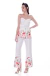 Buy_Verano by Tanya_White Linen Print Blossom Aria Trouser  