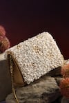 Buy_Be Chic_Gold Beads Jaipur Rect Embellished Clutch _at_Aza_Fashions