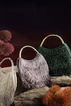 Shop_Be Chic_Green Cutdana Radiance Embellished Handbag _at_Aza_Fashions