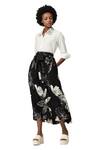 Varun Bahl_Black Rayon Printed Floral Blossom Skirt _Online_at_Aza_Fashions