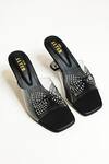 Buy_The Alter_Black Studs Bling Bow Detail Heels _at_Aza_Fashions