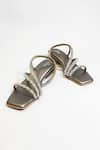 Buy_The Alter_Grey Rhinestone Kiara Embellished Strappy Block Heels _Online_at_Aza_Fashions
