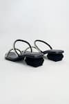 Shop_The Alter_Black Rhinestones Mysha Embellished Slip-on Block Heels _Online_at_Aza_Fashions