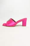 THE ALTER_Pink Stone Sweetheart Embellished Slip-on Heels_at_Aza_Fashions