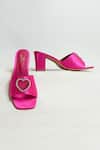 Buy_THE ALTER_Pink Stone Sweetheart Embellished Slip-on Heels_Online