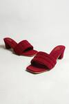 Buy_The Alter_Red Quilted Ashley Slip-on Block Heels _Online_at_Aza_Fashions