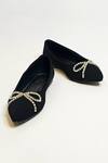 Buy_The Alter_Black Rhinestone Embellished Ballerinas _at_Aza_Fashions