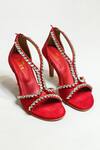 Buy_THE ALTER_Red Crystals Angela Embellished Stiletto Heels_at_Aza_Fashions