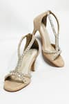 Buy_The Alter_Beige Crystals Angela Embellished Strappy Heels _at_Aza_Fashions