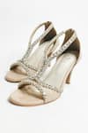 Shop_The Alter_Beige Crystals Angela Embellished Strappy Heels _at_Aza_Fashions