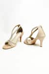 The Alter_Beige Crystals Angela Embellished Strappy Heels _at_Aza_Fashions
