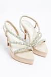 Shop_The Alter_Beige Rhinestones Kiara Embellished Platform Stilettos _at_Aza_Fashions