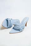 Buy_THE ALTER_Blue Braided Strap Stilettos_Online_at_Aza_Fashions