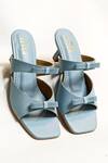 Buy_The Alter_Blue T-shaped Bow Stilettos _at_Aza_Fashions