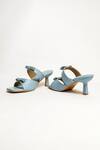 The Alter_Blue T-shaped Bow Stilettos _Online