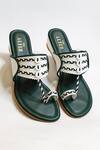 The Alter_Green Two Tone Kohla Wedges _at_Aza_Fashions