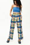 Shop_Rias Jaipur_Multi Color Organic Cotton Printed Stripes Pant _at_Aza_Fashions