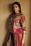 Shop_Aseem Kapoor_Multi Color Mushroom Twill Printed And Zahra Sweatshirt & Trouser Set _Online_at_Aza_Fashions