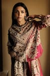 Buy_Aseem Kapoor_Multi Color Mushroom Twill Printed And Zahra Sweatshirt & Trouser Set 