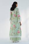 Shop_Roze_Green Pure Cotton Embroidered Lace Maysoon Hem Sharara _at_Aza_Fashions